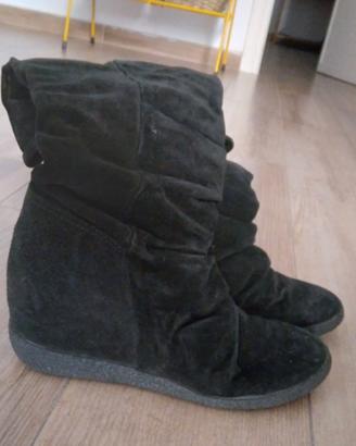 via maestra stivali neri alti 