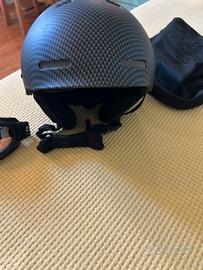 Casco+occhiali da sciare