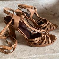 Sandali in pelle Gianni Versace