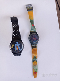 Coppia di orologi Swatch anni 80/90