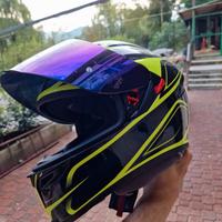 CASCO AGV K-5 S Magnitude Nero Giallo Fluo