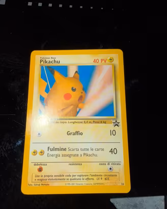 Pikachu promo carta pokemon