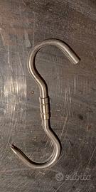 Gancio girevole in acciaio inox - H = 22 cm