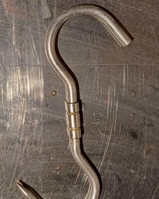 Gancio girevole in acciaio inox - H = 22 cm
