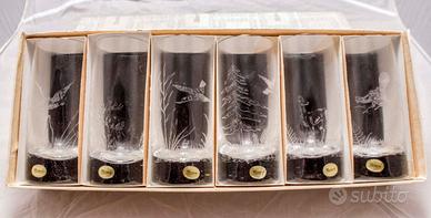 Set 6 Bicchieri Long Drink Cristallo MOSER NOS