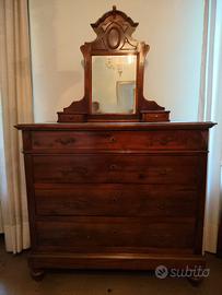 Antica Camera da Letto in Legno Massello Fine '800