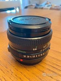 Canon FD 50mm f/1.8 Vintage per Sony Fuji +Filtro