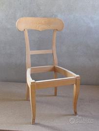 SEDIE NUOVE IN LEGNO GREZZO