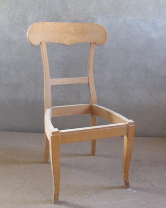 SEDIE NUOVE IN LEGNO GREZZO