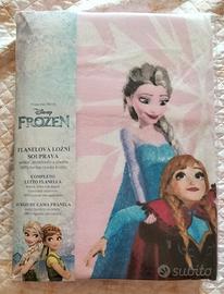 completo letto singolo Disney frozen flanella 