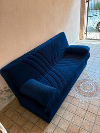 Divano letto blu