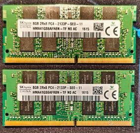 16 GB Sodimm DDR4 2x8 GB 2133 MHz