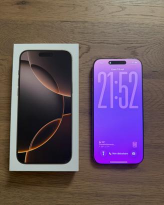 IPhone 16 Pro Max titanio sabbia  - 100% -garanzia