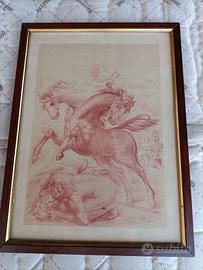 Stampa riproduzione litografia Aligi Sassu