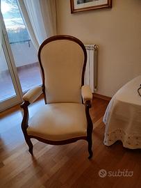  poltrona bergere Voltaire  da lettura '800