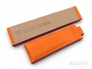 Cinturino Rolex Pelle Arancione Sportivo 20/16mm