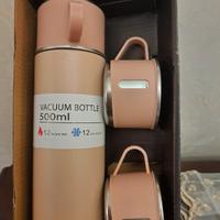 Set thermos di acciaio inossidabile e due tazze