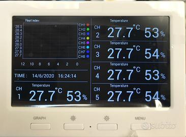 Stazione rileva temperatura multi sensore wireless