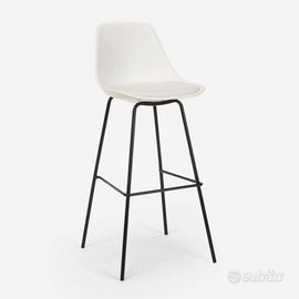 Sgabello Alto Bianco