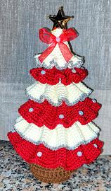 ALBERO DI NATALE A UNCINETTO