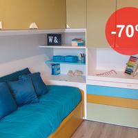 Cameretta bambini Dielle ponte con due letti
