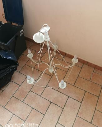 lampadario in ferro battuto