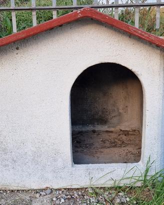Cuccia per cane da esterno, resistente, in cemento
