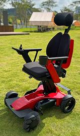 Sedia elettrica L10 Pro rossa con schienale 3D e r