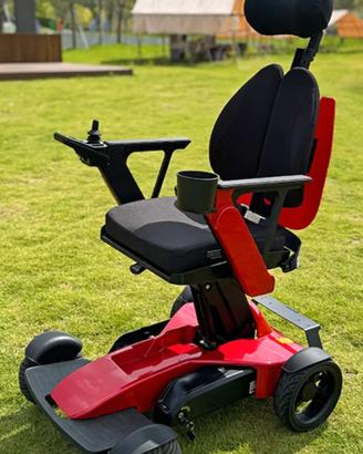 Sedia elettrica L10 Pro rossa con schienale 3D e r