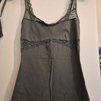 Canotta reggiseno brasiliana verde intimissimi 