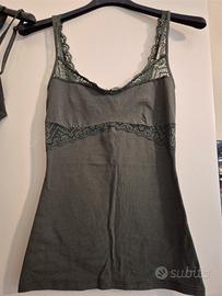 Canotta reggiseno brasiliana verde intimissimi 