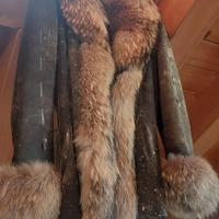 Giacca montone vintage con pelliccia 