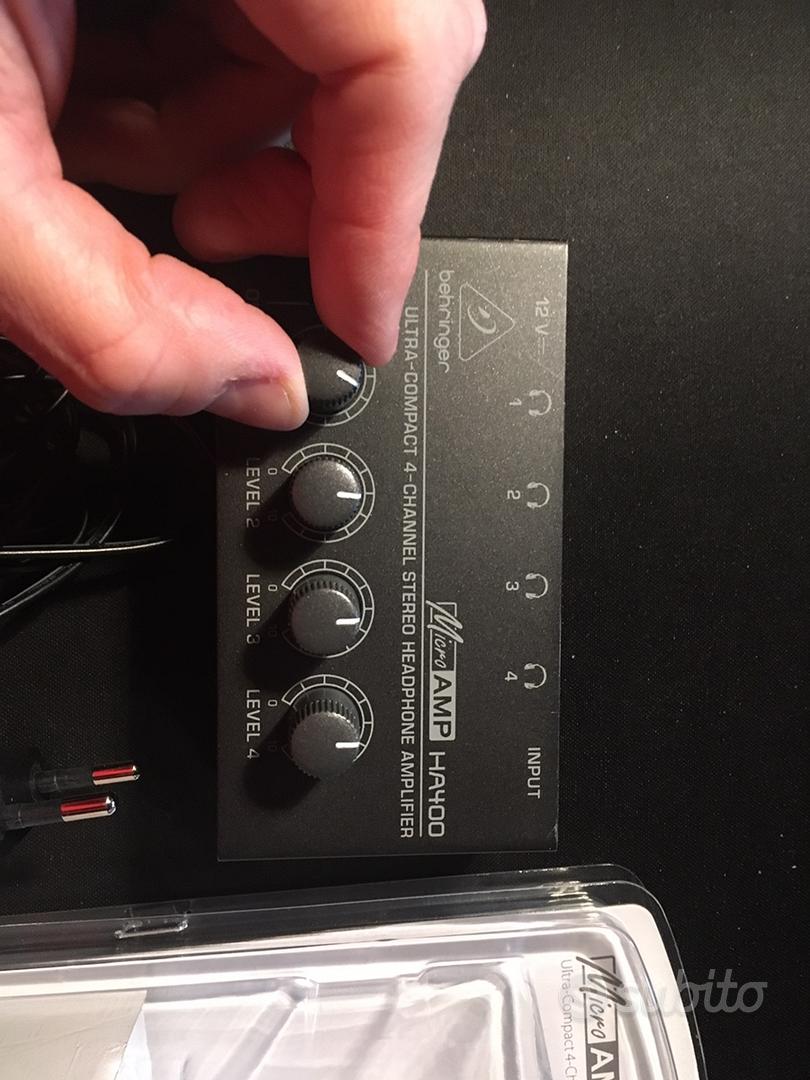 Behringer microamp HA400 1x4 aux cuffie - Audio/Video In vendita a