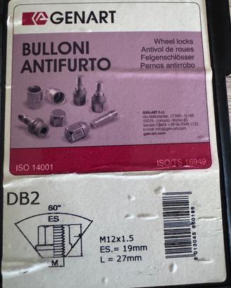 Bulloni Antifurto Genart per Ford C. Max