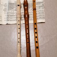 flauto dolce 3 pezzi