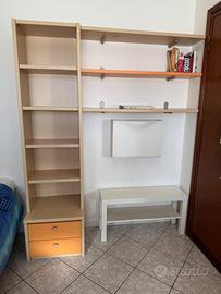 Mobile in legno con ripiani (198x170x50)