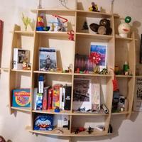 libreria pensile acero 