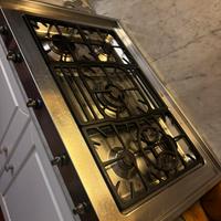 Piano cottura a 5 fuochi a gas acciao inox Smeg