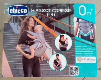 Zaino Chicco Hip Seat Carrier 3 in 1 +Tiralatte