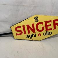 Insegna SINGER AGHI e OLIO Bifacciale