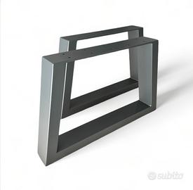 Coppia gambe tavolo in ferro