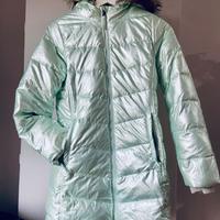 Piumino Lungo Foderato con Cappuccio Taglia 10/12