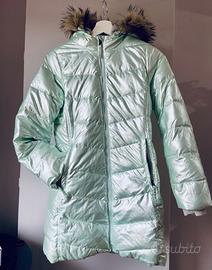 Piumino Lungo Foderato con Cappuccio Taglia 10/12