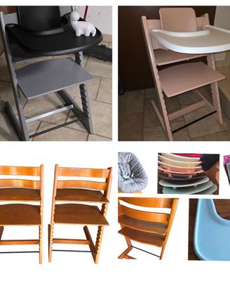 stokke tripp trapp con accessori in vari colori