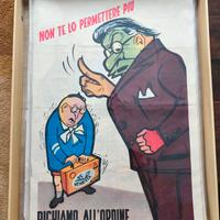 Manifesto Politico anni '50 - Grafica vintage