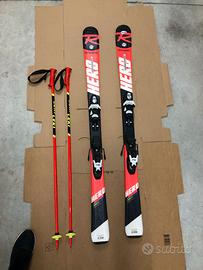 Sci Rossignol Hero 130 cm + Bastoncini LeKi 100 cm