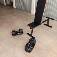 manubri e panca tutto nuovo.