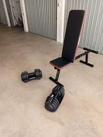 manubri e panca tutto nuovo.