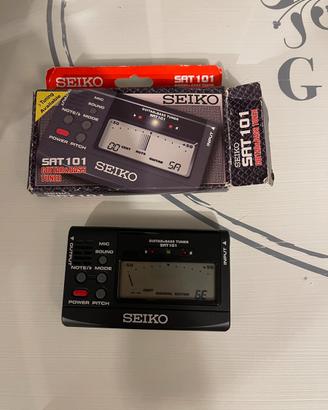 Accordatore chitarra e basso Seiko Sat 101