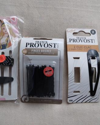 Forcine e mollette per capelli Franck Provost.